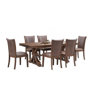 Mid Century Modern Dining Table Set for 7OAK