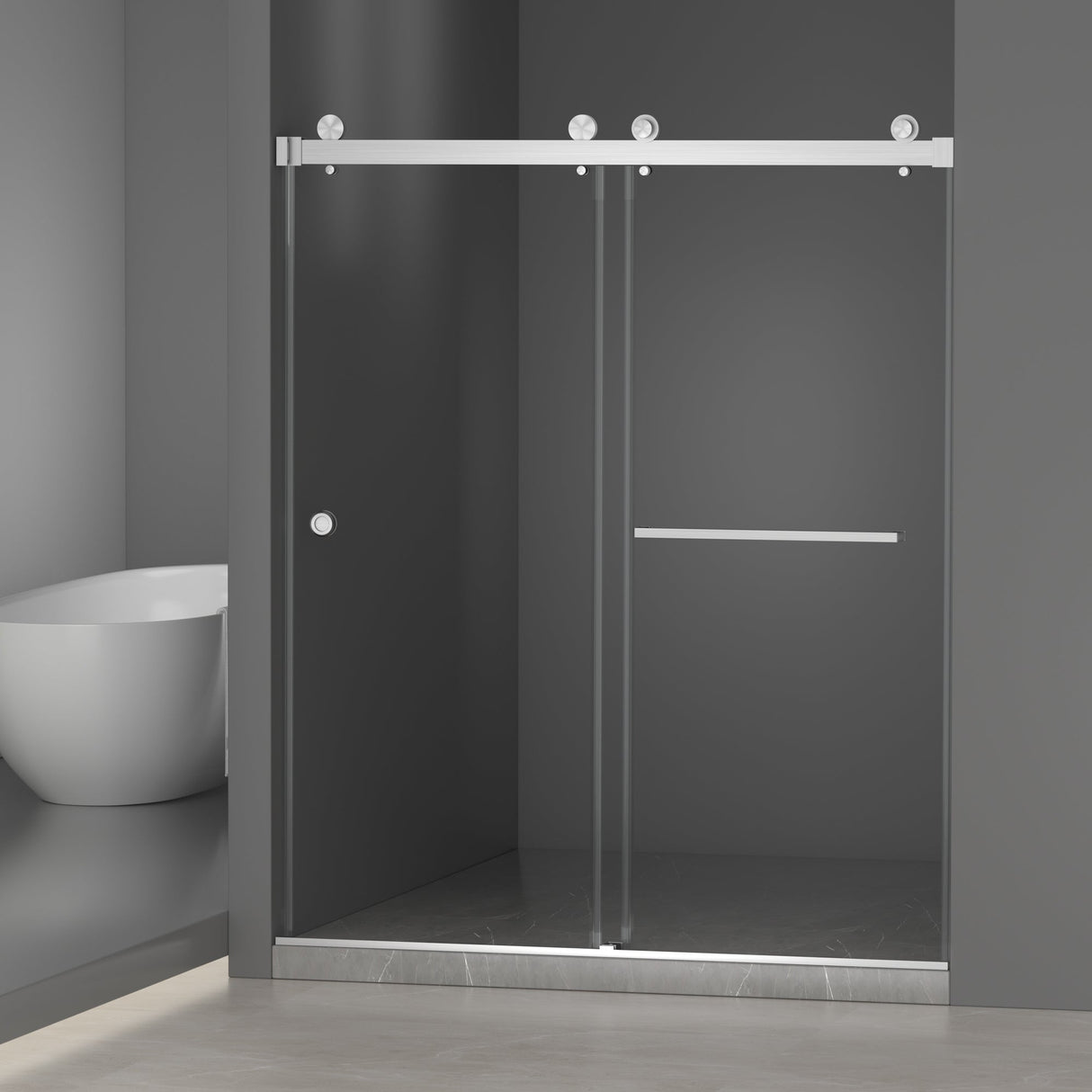 55-59" x 72" Frameless Shower Door