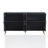 Modern Lacquered 4 Door Wooden Cabinet