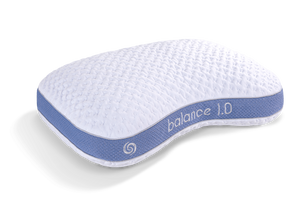 Balance Cuddle Curve Pillow with Dri-Tec Moisture-Wicking Fabric - White