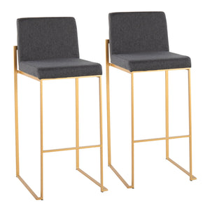Fuji - Contemporary Design High Back Barstool