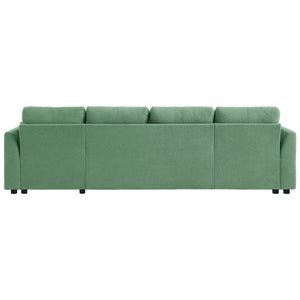 U-Shaped Sectional Sofa Bed With Storage And USB Ports
