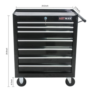 Multifunctional Tool Cart With Wheels And Drawers