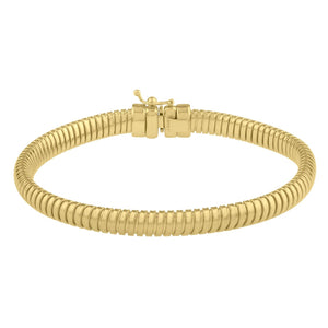 14k Yellow Gold Tubogas Bracelet (5.00 mm)
