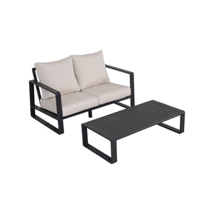 Durable Sofa With Rectangular Coffee Table