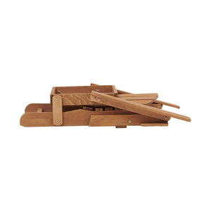 Oversize Wooden Outdoor Folding Adirondack Chair