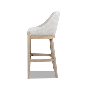 Newport 30.5' Coastal Curved Back Upholstered Barstool
