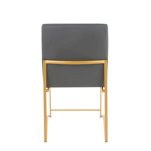 Fuji - Contemporary Stylish Frame, High Back Dining Chair (Set of 2)