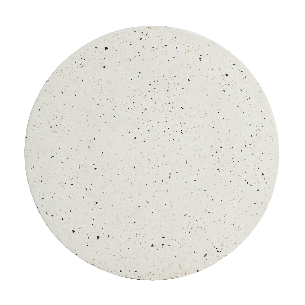 Outdoor 24' H MGO Terrazzo Side Table, White