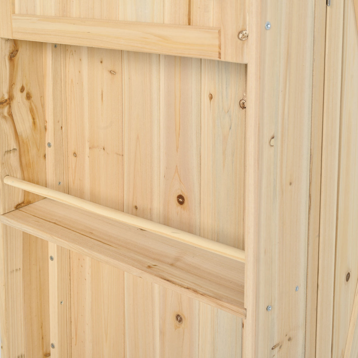 Outdoor Kitchen Island Fir Wood Kitchen Island with Stainless Steel Top