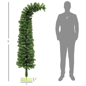 HOMCOM 6ft Whimsical Pencil Christmas Tree