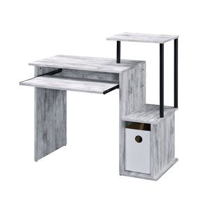Lyphre Antique Rectangular Computer Desk with Storage
