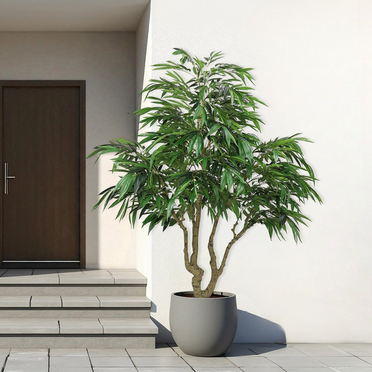 7FT Artificial Willow Tree Indoor Faux Silk Greenery Plant