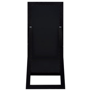 Cadence Tempered Glass Full Length Standing Mirror Black Oak