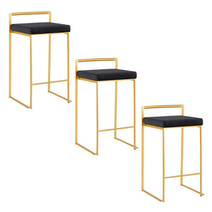 Fuji - Contemporary / Glam Design Counter Stool (Set of 2)