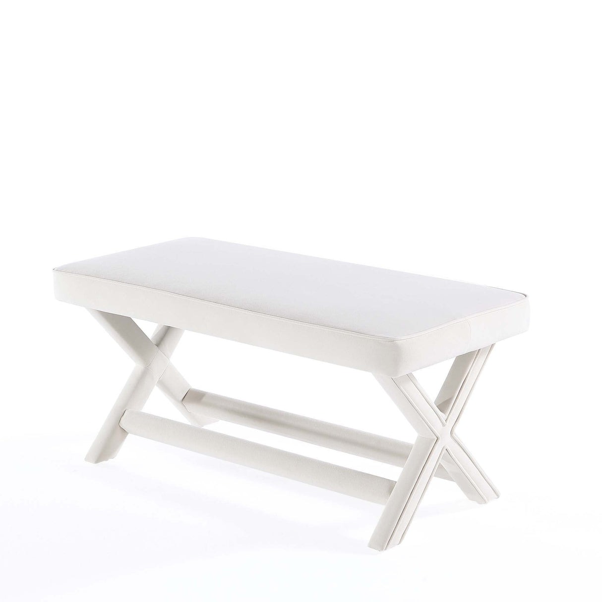 Abigail - Accent Bench With Piped Cushion