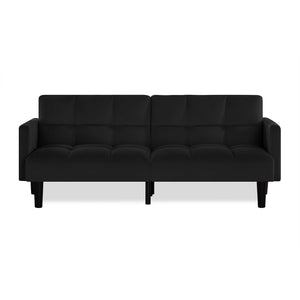 Velvet Futon Couch Convertible Folding Sofa Bed