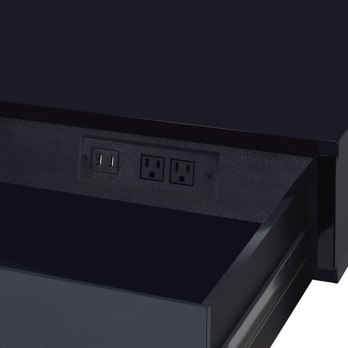 Coleen - High Gloss Writing Desk With USB