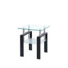 Luxury Modern Tempered Glass Coffee Table With 2 Layers
