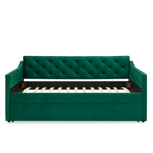 Daybed With Pop Up Trundle And USB Charging Armrest