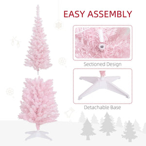 Pink 5ft Pencil Christmas Tree
