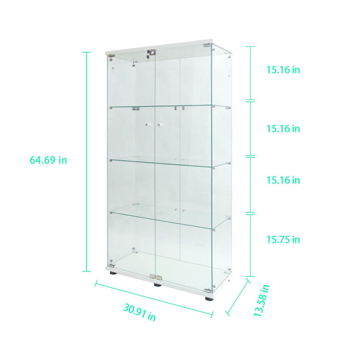 Tempered Glass Display Cabinet