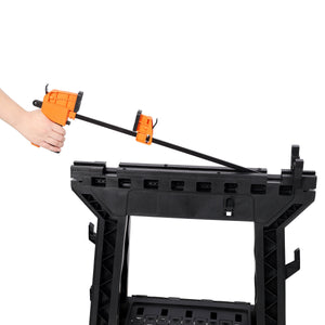 Folding Clamping Sawhorse Set of 2