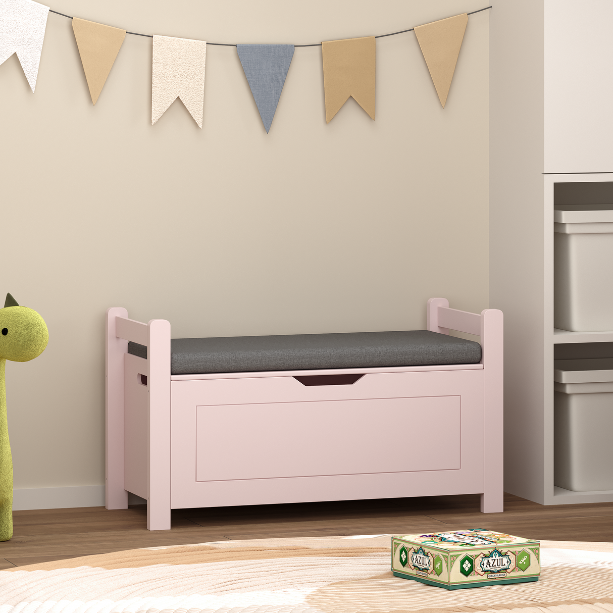 Kids Toy Box Chest for Boys and Girls