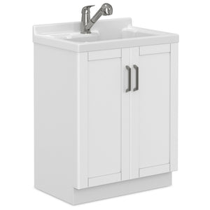Kyle - Laundry Cabinet & Faucet And Stainless Steel Sink