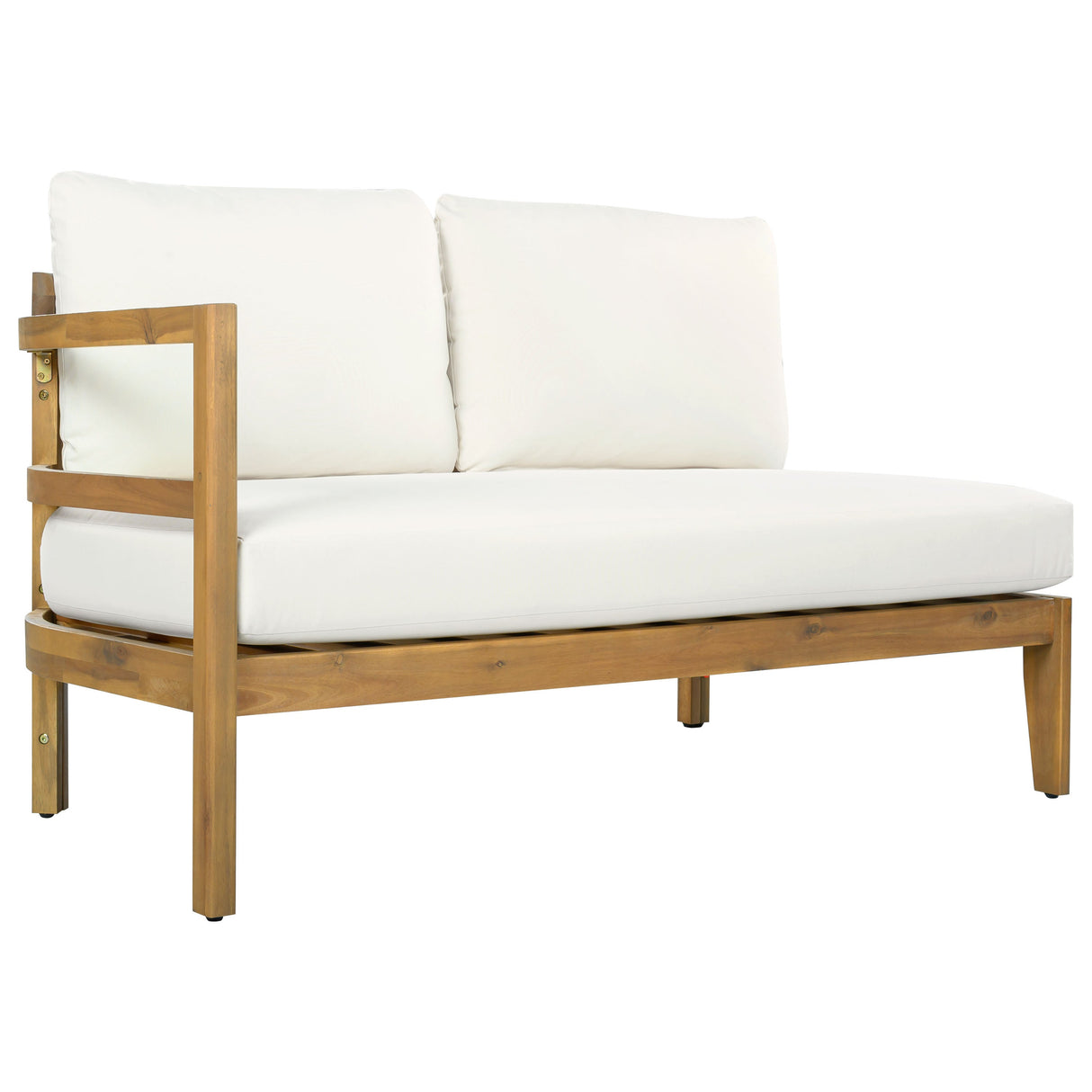 Outdoor Acacia Wood 7-Seater Sectional Sofa Set