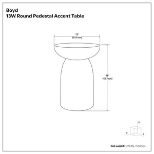 Boyd - Line Accent Table - Black
