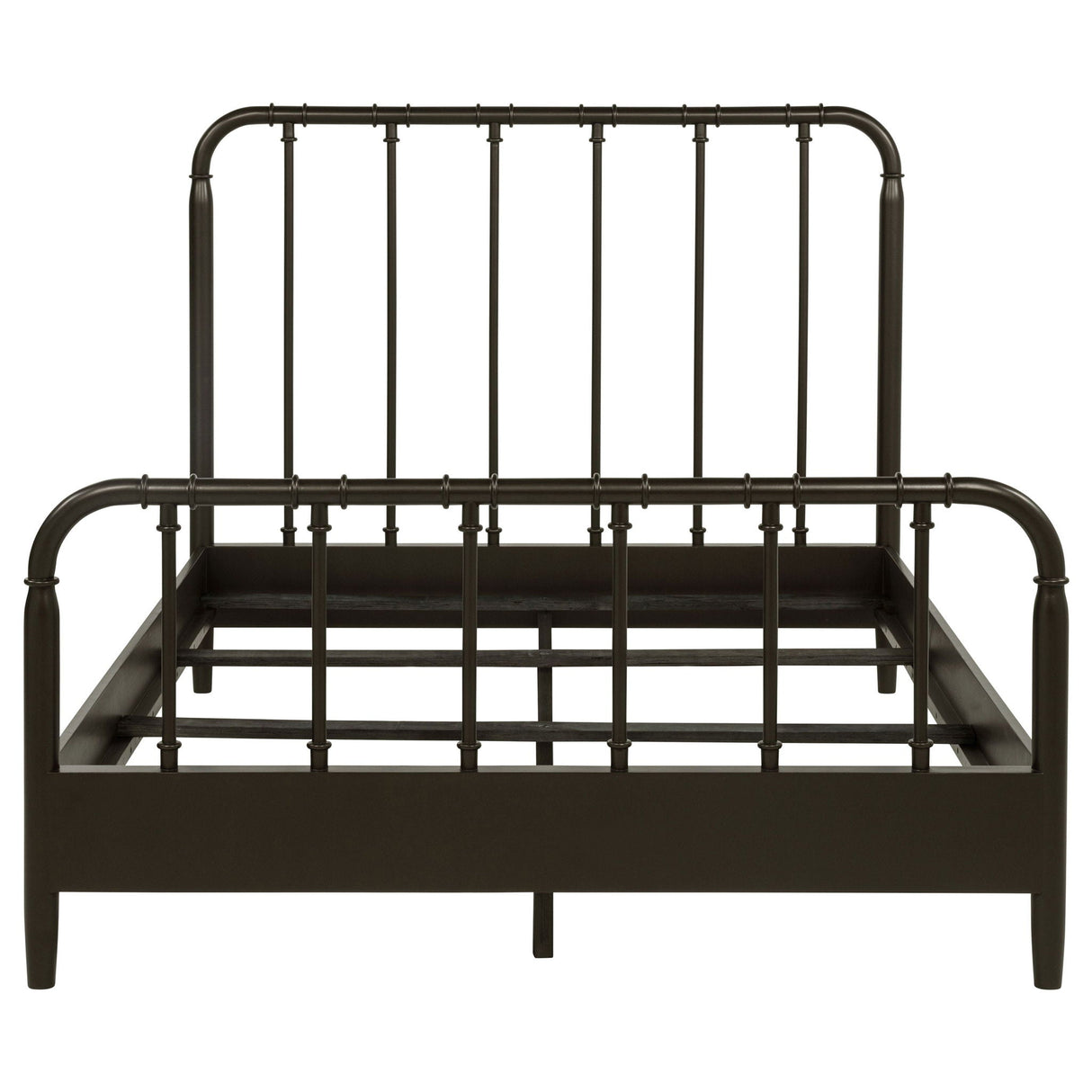 Rocco All Wood Water Pipe Open Frame Eastern King Bed Dark Bronze