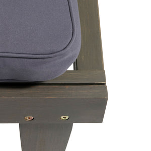 Ariana - Wood Chaise Lounge With Cushion