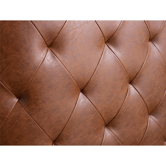 Barrel Swivel Chair with Button Tufting and Nailhead Trim