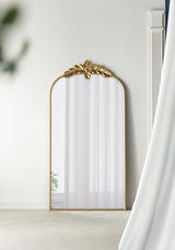 66'-x-36'-Full-Length-Mirror,-Arched-Mirror-Hanging-or-Leaning-Against-Wall,-Large-Gold-Mirror-for-Living-Room-Mirrors