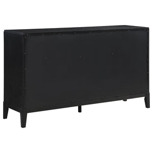 Mason - 8 Drawer Dresser With Fluted Design - Black