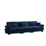 Modern Sofa With Bolstered Armrests And Pillows