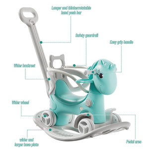 Rocking Horse for Toddlers - Balance Bike Ride-On Toy