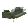 Teddy Fleece Sofa Bed With Luxurious Throw Pillows