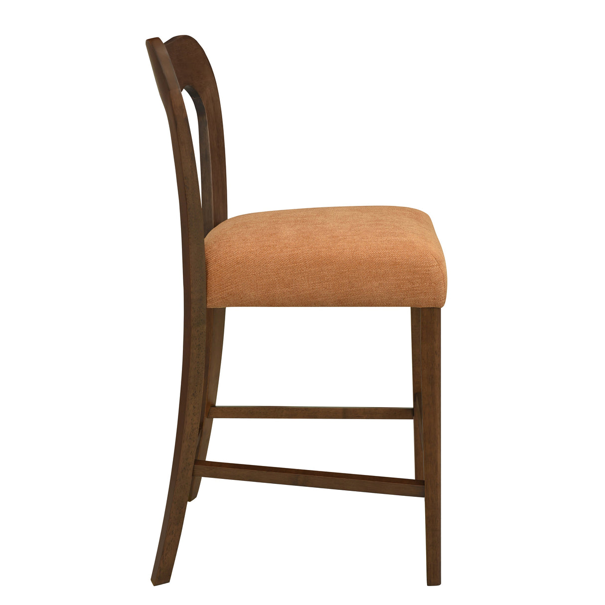 Counter Stool Without Arm (Walnut + Caramel) Set of 2