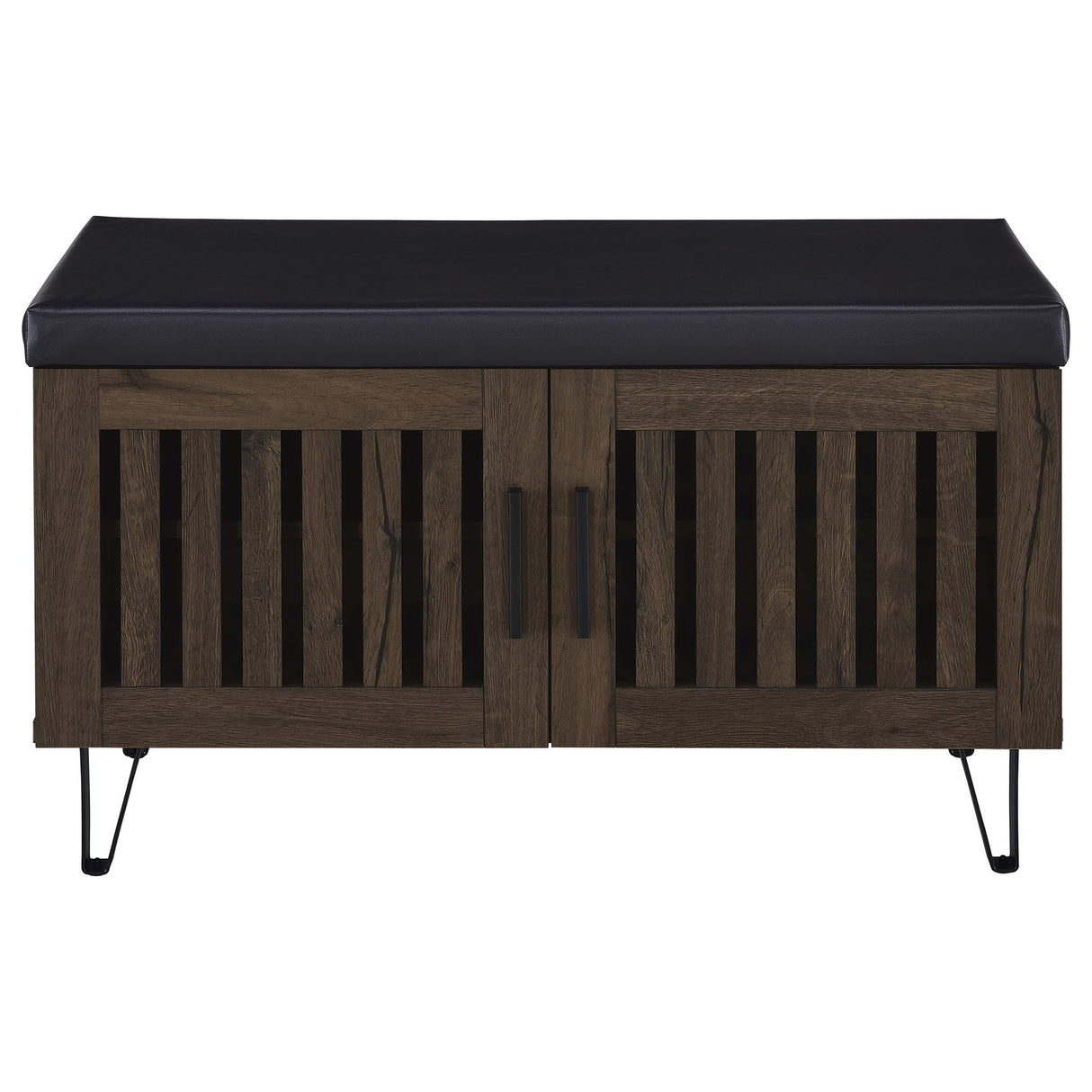 Clackamas - 2 Door Storage Bench With Padded Seat