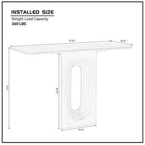 47.24 Inch Entryway Table for Living Room