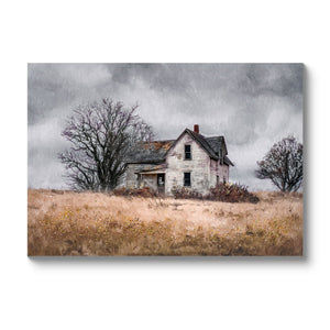 Framed Barn Wall Art Country Field Landscape Poster
