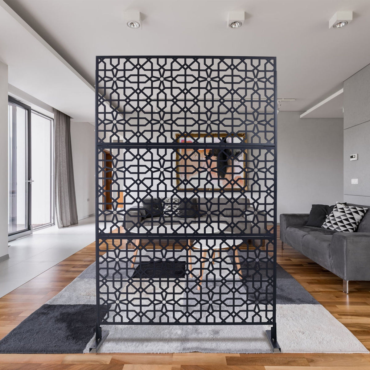 Outdoor & Indoor Metal Freestanding Decorative Privacy Screen