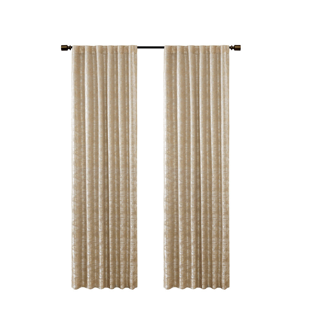 Jacquard lined total blackout rod pocket/back tab curtain panel (only 1 pc panel)