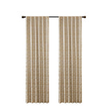 Jacquard lined total blackout rod pocket/back tab curtain panel (only 1 pc panel)