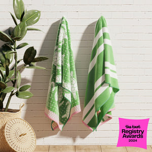 Cotton Velour Beach Towels 2-Pack - Maui Collection