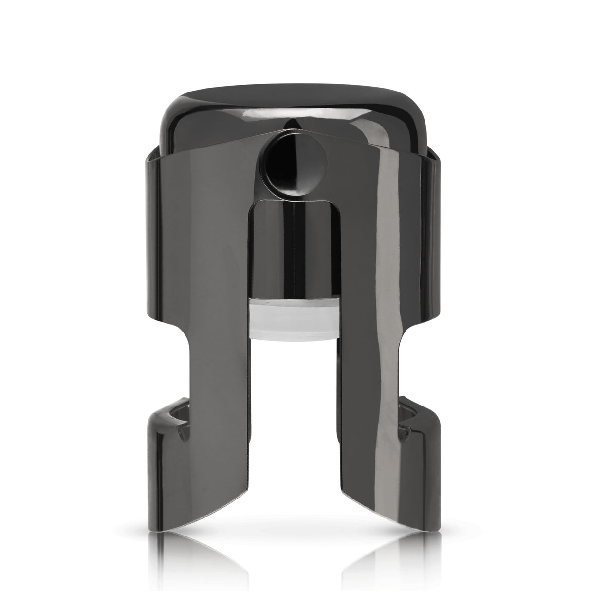 Gunmetal-champagne-stopper-by-viski®-Bottle-Stoppers-&-Savers