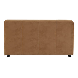 Zoey - Modular - Armless Chair - Chocolate Suede
