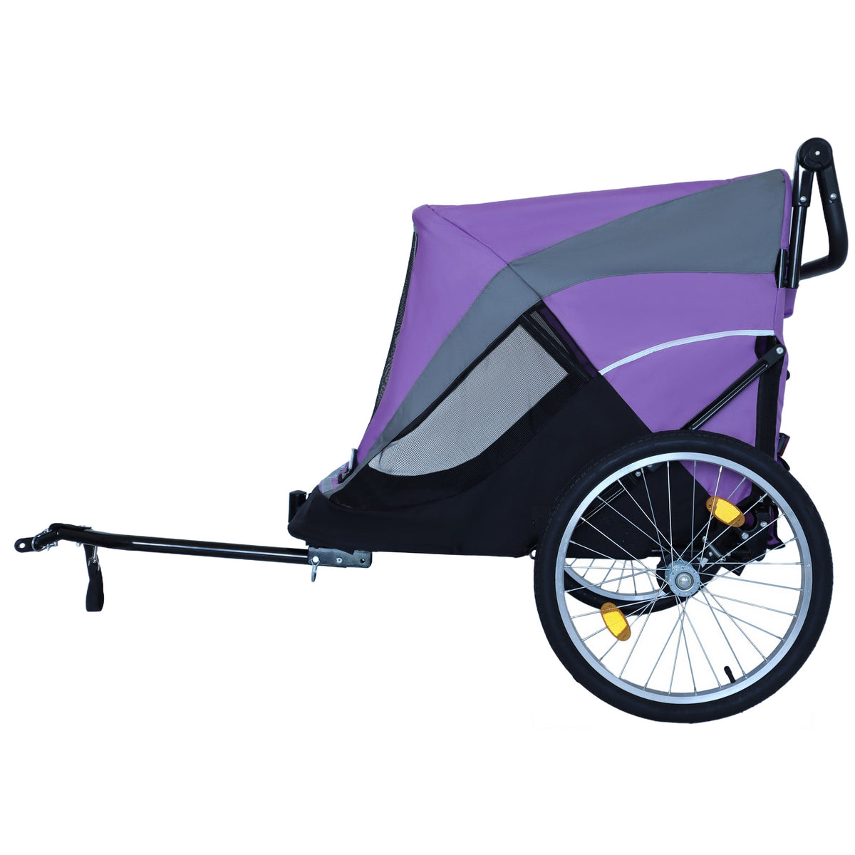 2-in-1 Bike Trailer & Push Cart for Pets